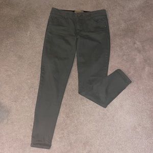 Olive Green Democracy ab solution skinny jeans size 8